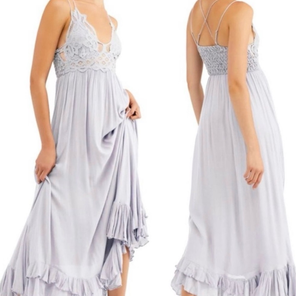 NWT Free People Adella Maxi Slipdress Stardust